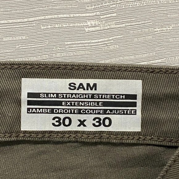 Buffalo David Bitton SAM Jeans Mens 30 x 30 Brown Denim Slim Fit Straight - Picture 8 of 13